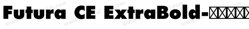 Futura CE ExtraBold字体转换